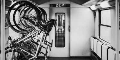 Bikes in a train