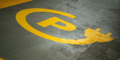 Charging point for electric cars